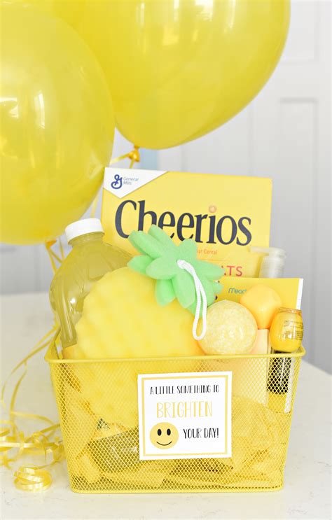 gift basket to cheer someone up